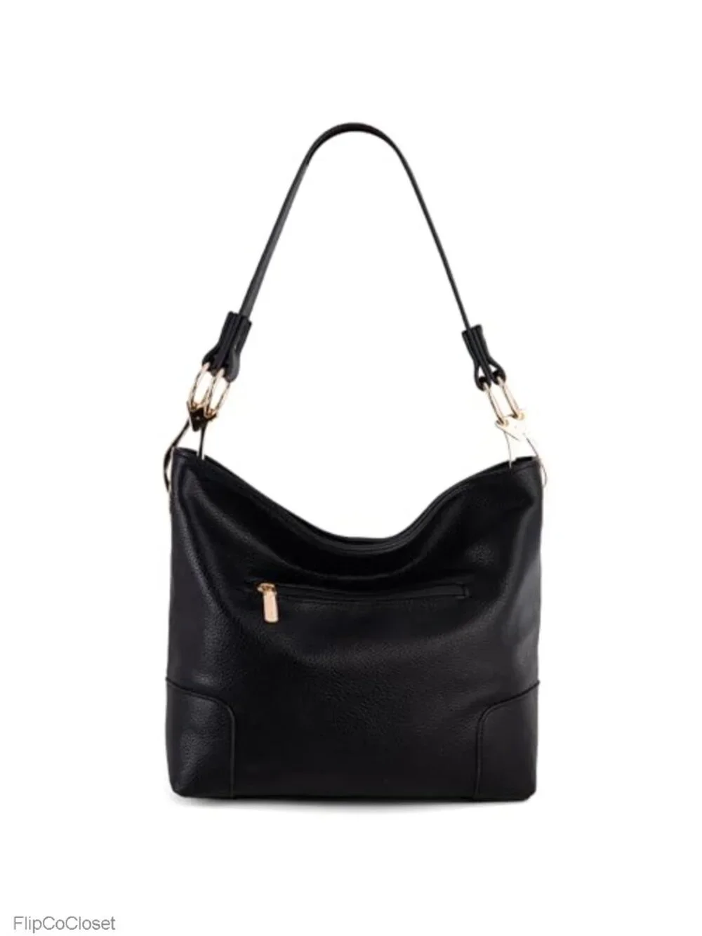 Faux Leather Hobo Shoulder Bag Top Handle Satchel Purse